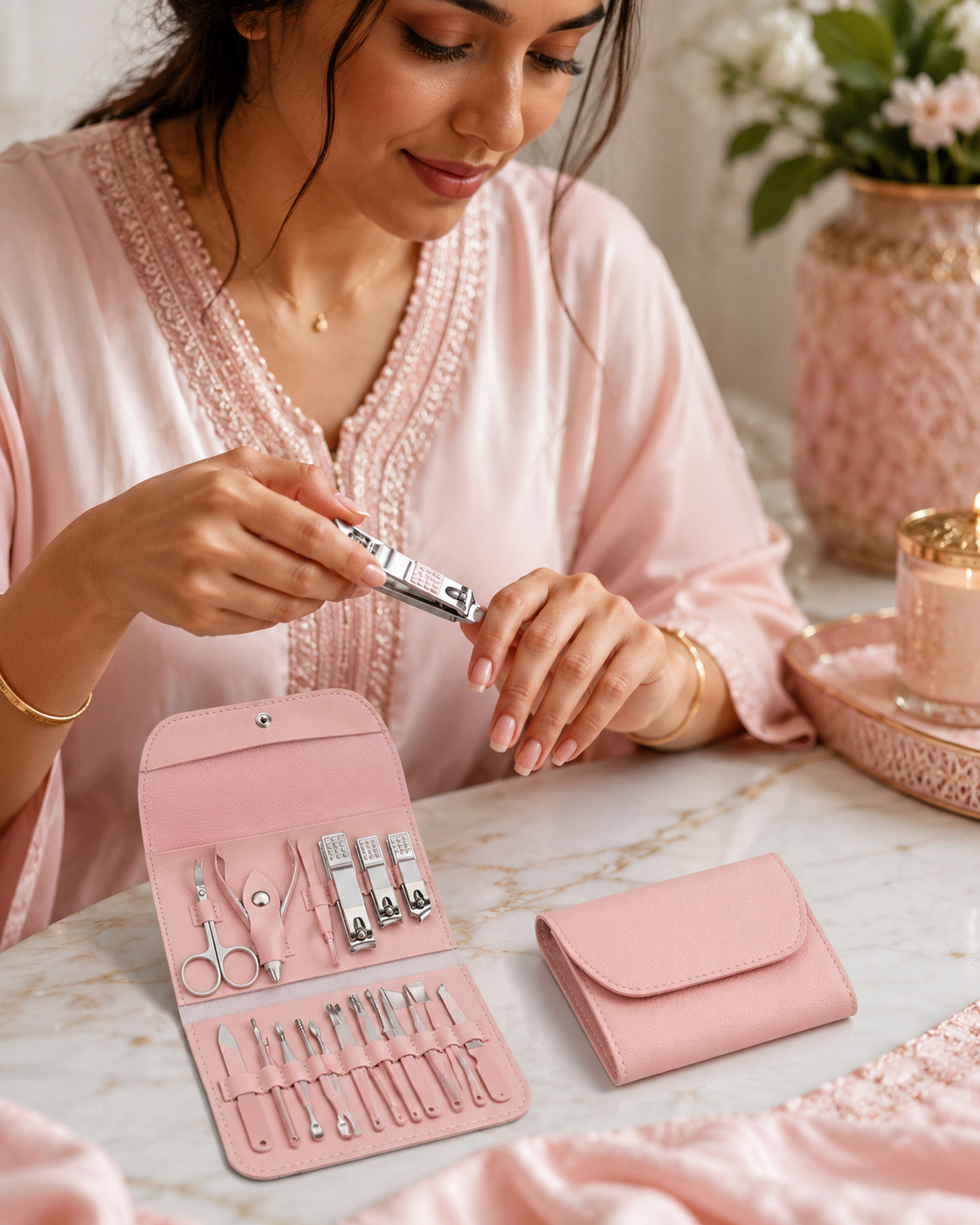 طقم العناية بالأظافر - 16 قطعة